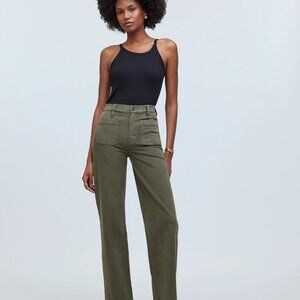 NWT Madewell The Emmett Wide-Leg Pant: Patch Pocket Edition